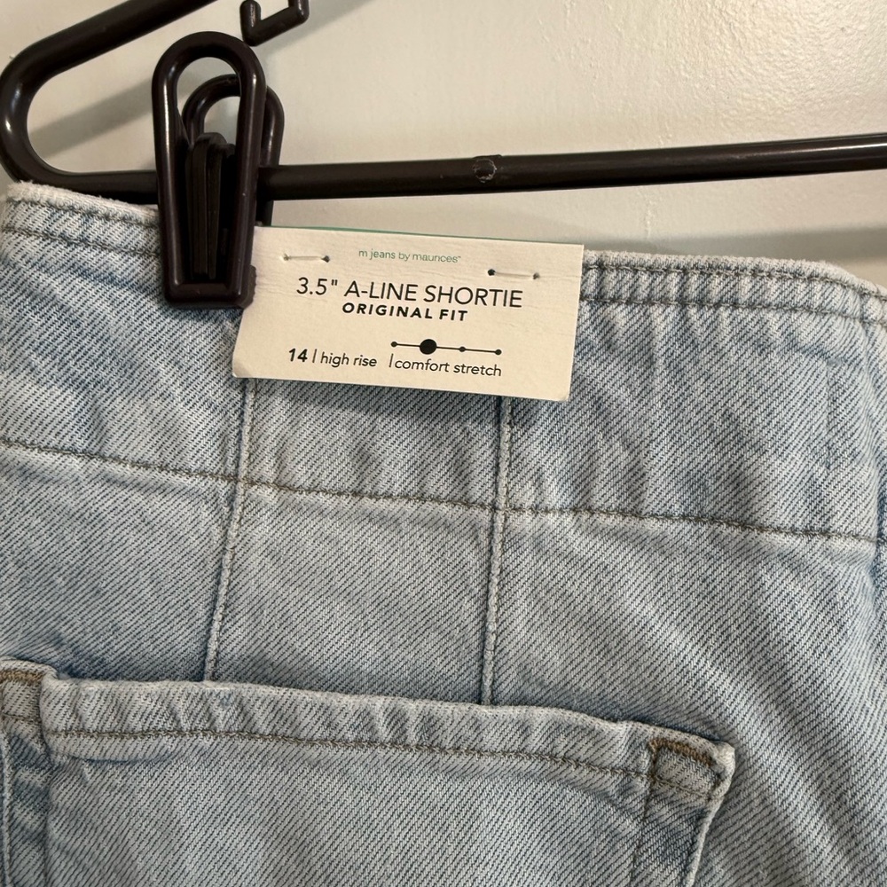 Maurices Light Blue Jean Shorts - Picture 4 of 5